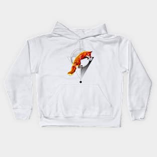 Geometric Fox Kids Hoodie